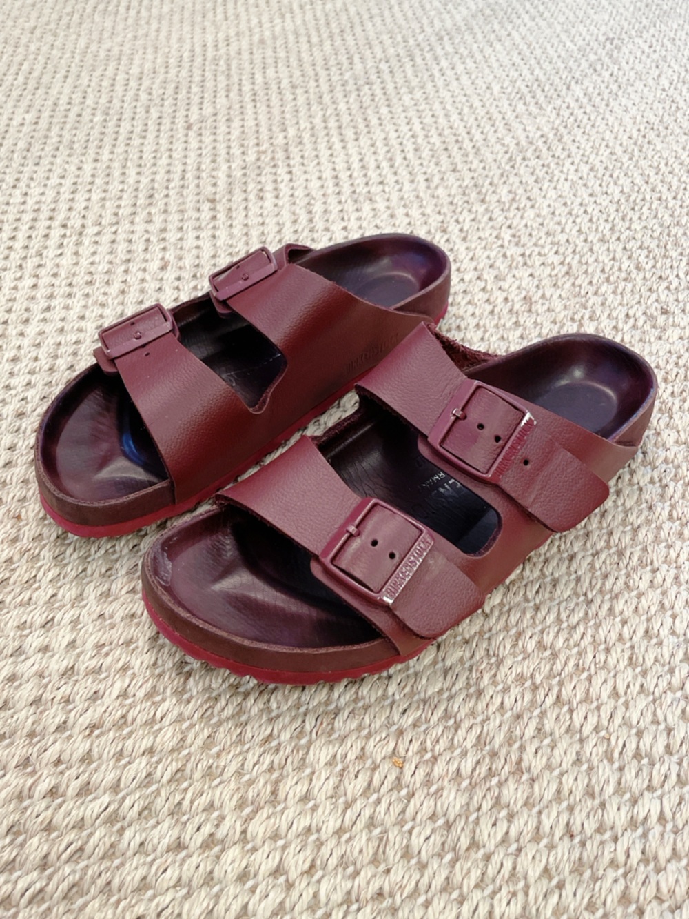 Birkenstock Arizona Exquisite Zinfandel Leather Sandals Women’s 8 / EU 39 - $210